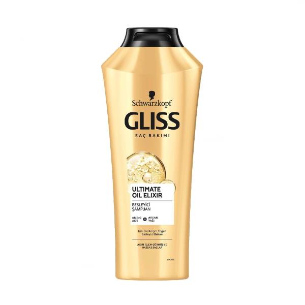 شامپو ترمیم‌کننده مناسب موهای آسیب‌دیده گلیس مدل Ultimate Oil Elixir حجم 500 میل