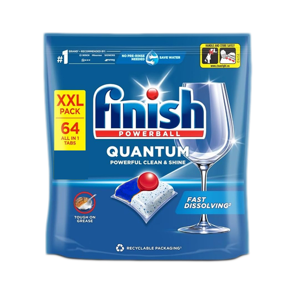 قرص ماشین ظرفشویی فینیش مدل Quantum بسته 64 عددی