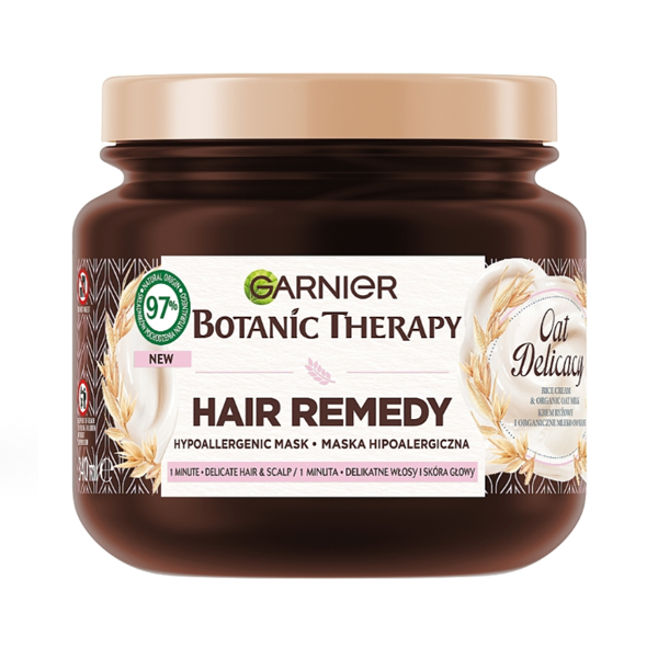 ماسک مو ضد حساسیت و آبرسان حاوی عصاره جو دوسر گارنیه مدل Botanic Therapy حجم 340 میل