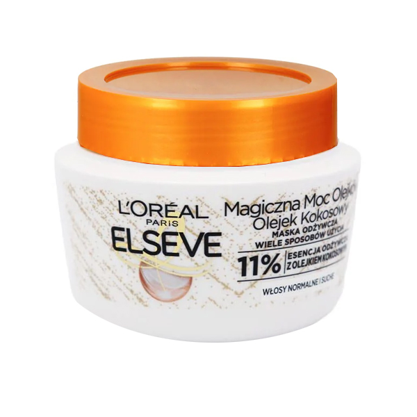 ماسک مو تغذیه‌کننده و ترمیم‌کننده حاوی روغن نارگیل مناسب موهای خشک و آسیب دیده لورآل مدل Extraordinary Oil Coconut حجم 300 میل