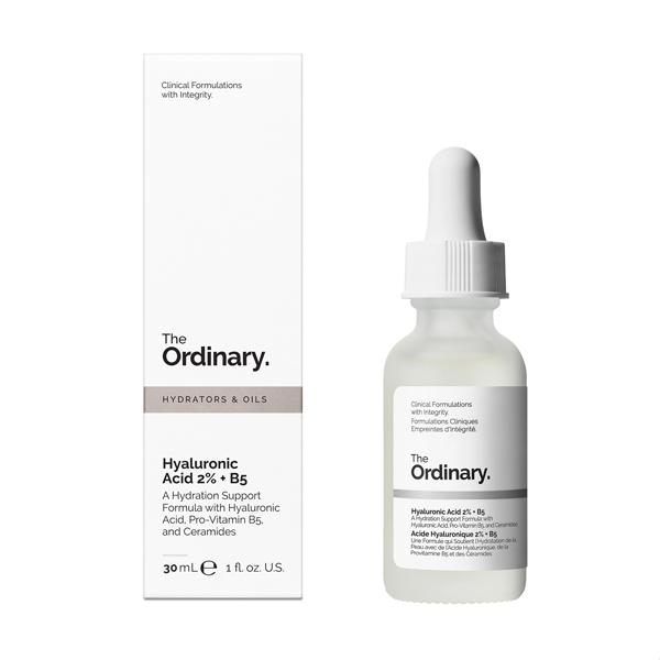 سرم آبرسان حاوی هیالورونیک اسید 2% و ویتامین B5 اوردینری مدل Hyaluronic Acid حجم 30 میل