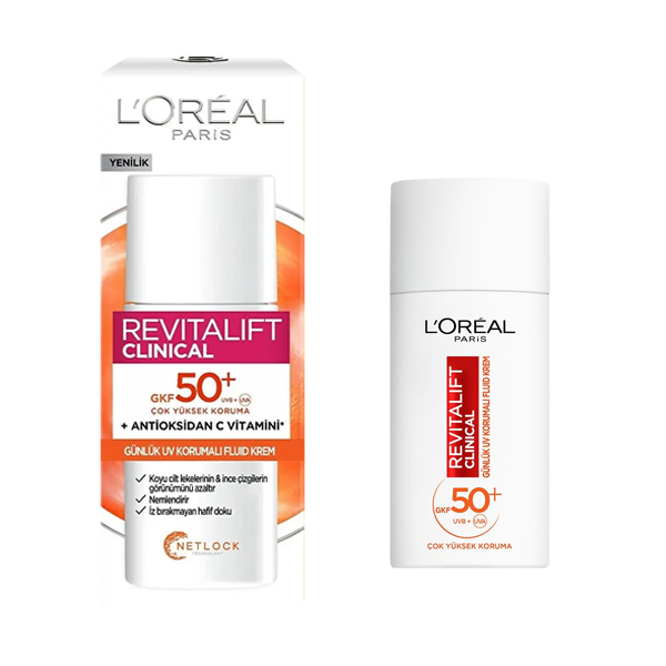 ضدآفتاب روشن‌کننده و ضد پیری لورآل مدل Revitalift Clinical SPF 50 حجم 50 میلی‌لیتر
