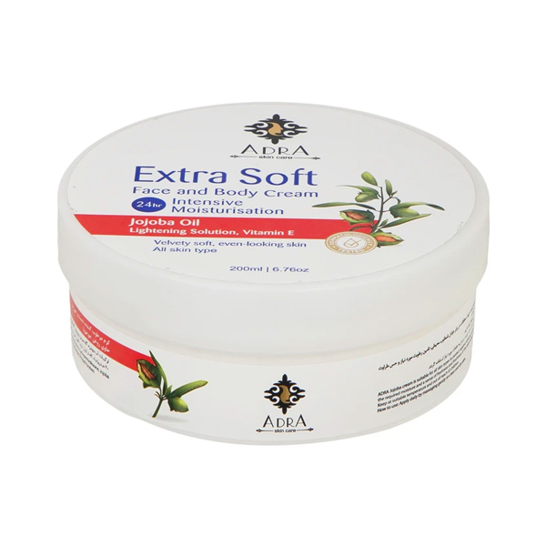 کرم مرطوب‌کننده و مغذی حاوی روغن جوجوبا آدرا مدل Extra Soft Jojoba  حجم 200 میل