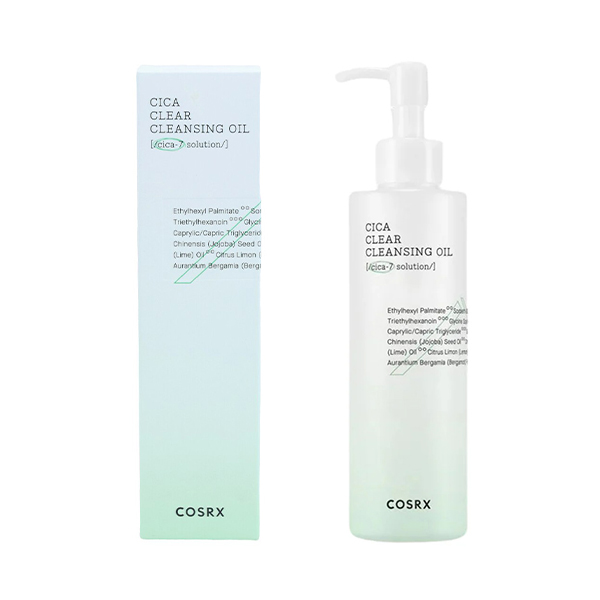 روغن پاک‌کننده صورت سیکا تسکین‌دهنده و آبرسان کوزارکس مدل Calming Cica Cleansing Oil حجم 200 میل