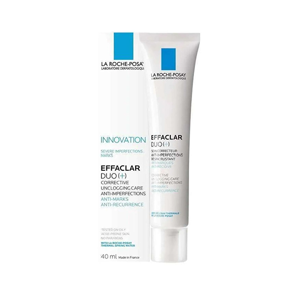 ژل کرم ضد جوش و ضد لک مناسب پوستهای چرب و مستعد آکنه لاروش پوزای مدل Effaclar DUO + حجم 40 میل