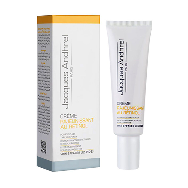 کرم ضد چروک و جوانساز حاوی رتینول مناسب پوست‌های دارای چروک ژاک آندرل حجم 30 میل