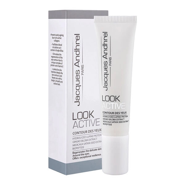 کرم دور چشم ضد چروک و ضد تیرگی و ضد پف ژاک آندرل مدل Look Active حجم 15 میل