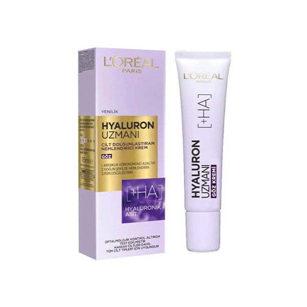 کرم دور چشم آبرسان حاوی هیالورونیک اسید لورآل مدل Hyaluron Expert حجم 50 میل