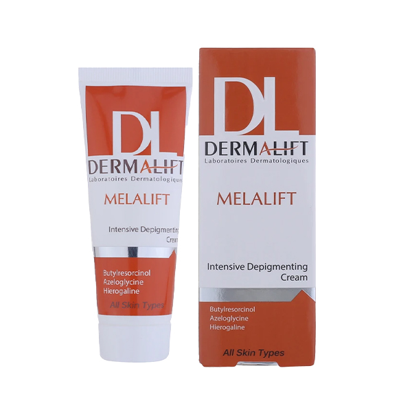 کرم روشن‌کننده پوست مناسب انواع پوست درمالیفت مدل Melalift حجم 40 میل