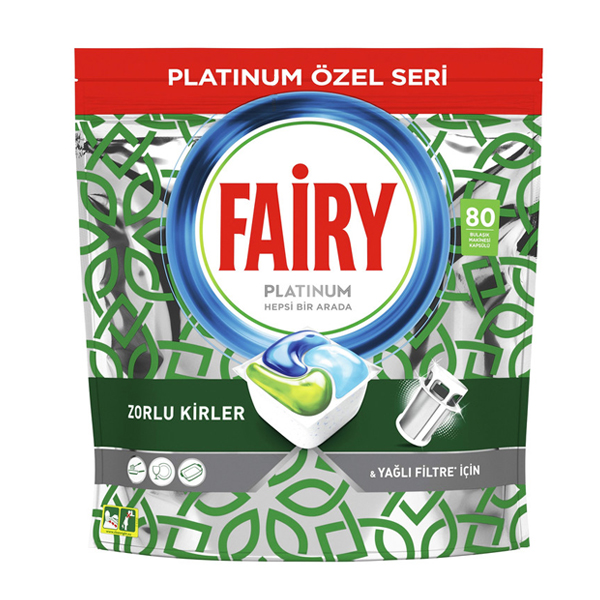 قرص ماشین ظرفشویی فیری مدل Platinum بسته 80 عددی