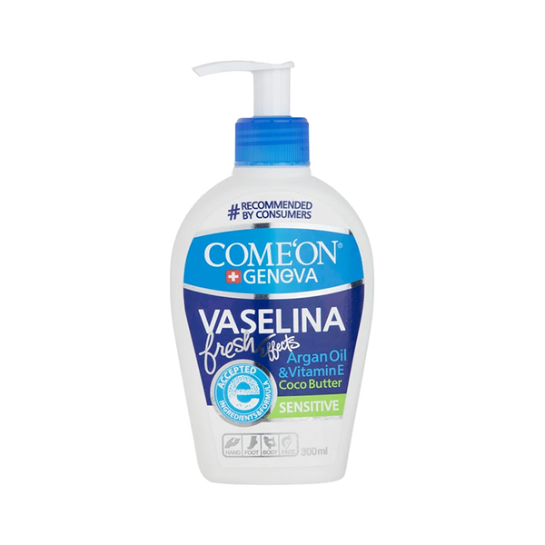 وازلین بهداشتی مرطوب‌کننده و ترمیم‌کننده کامان مدل Sensitive حجم 230 میل
