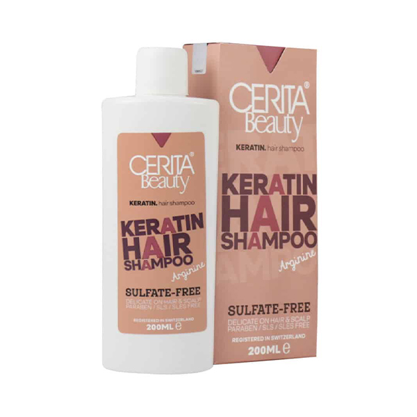 شامپو مناسب موهای کراتینه سریتا مدل Keratin حجم 200 میل