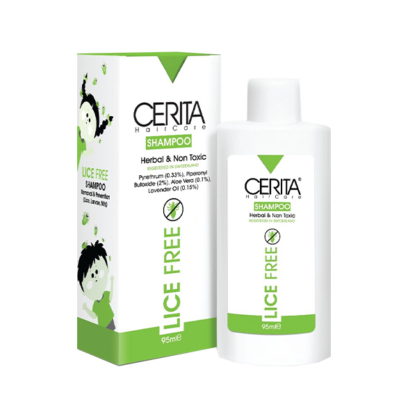 شامپو ضد شپش و خارش سریتا مدل Lice Free حجم 95 میل