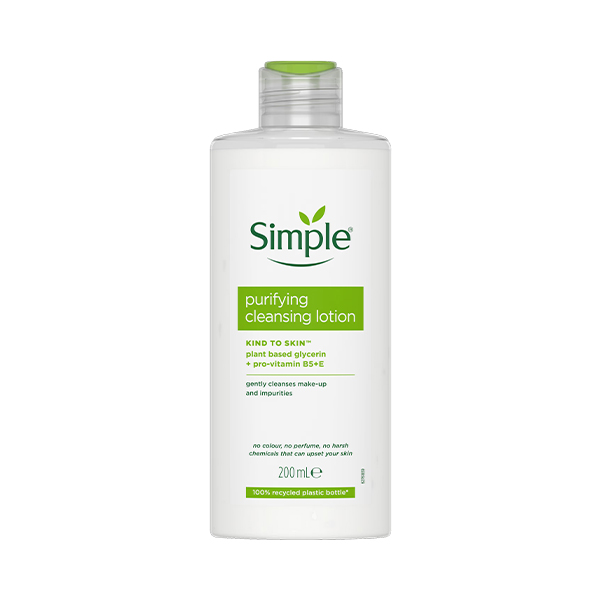 شیر پاک‌کن پاکسازی‌کننده سیمپل مدل Purifying Cleansing Lotion حجم 200 میلی‌لیتر