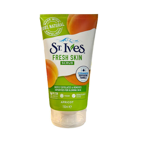 اسکراب لایه‌بردار عمیق سینت ایوز حاوی عصاره زردآلو مدل Fresh Skin حجم 150 میل