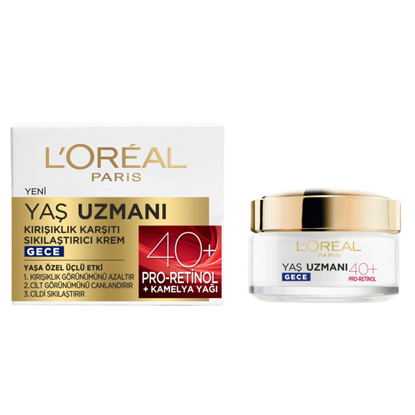 کرم شب ضد چروک و بازسازی‌کننده لورآل مخصوص سنین بالای ۴۰ سال مدل Age Expert حجم 50 میل