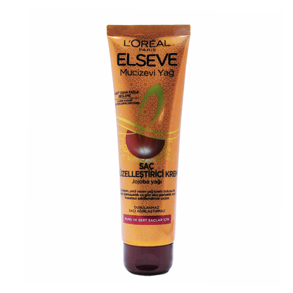 کرم مو محافظ حرارت مغذی و نرم‌کننده لورآل حاوی ۶ روغن معجزه‌آسا مناسب موهای خشک و آسیب دیده مدل Elseve 6 Mucizevi Yağ حجم 150 میل