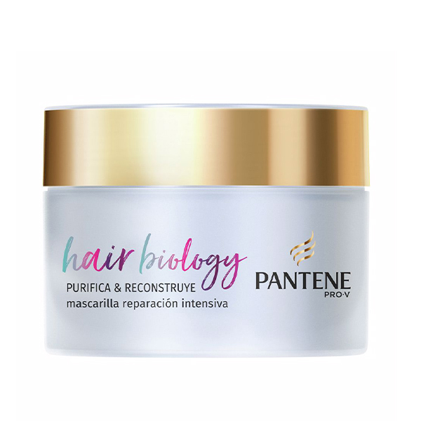 ماسک موی ضد وز و درخشان‌کننده پنتن آبرسان حاوی هیالورونیک اسید و امگا ۹ مدل Hair Biology De-frizz & Illuminate حجم 160 میل