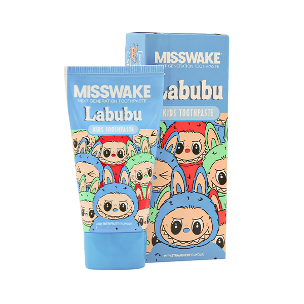 خمیر دندان ژله‌ای کودک میسویک ضد پوسیدگی و تقویت‌کننده دندان‌های شیری مدل Labubu حجم 50 میل