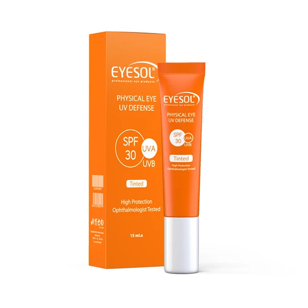 ضد آفتاب دور چشم رنگی پوشاننده تیرگی و ضد چروک آیسول SPF30 حجم 15 میل