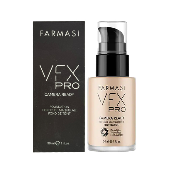 کرم پودر مات کننده و فول کاور فارماسی مدل VFX PRO Camera Ready حجم ۳۰ میل