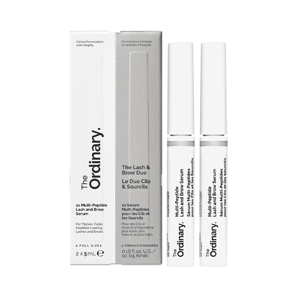 پک دوتایی سرم تقویت مژه و ابرو اوردینری مدل Multi-Peptide حجم ۲x۵ میل