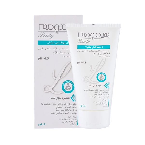 ژل بهداشتی بانوان هیدرودرم مدل Quadra Action وزن 150 گرم