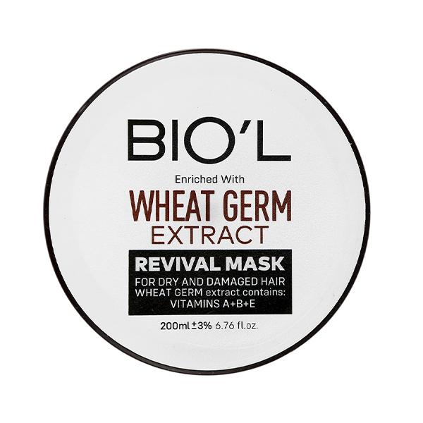 ماسک موی داخل حمام بیول حاوی عصاره جوانه گندم و کراتین مناسب موهای خشک و آسیب دیده حجم ۲۰۰ میل