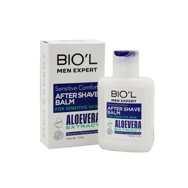 افتر شیو آنتی باکتریال بیول مدل Aloevera حاوی عصاره آلوئه‌ورا و ویتامین E مناسب پوست حساس حجم ۱۱۰ میل