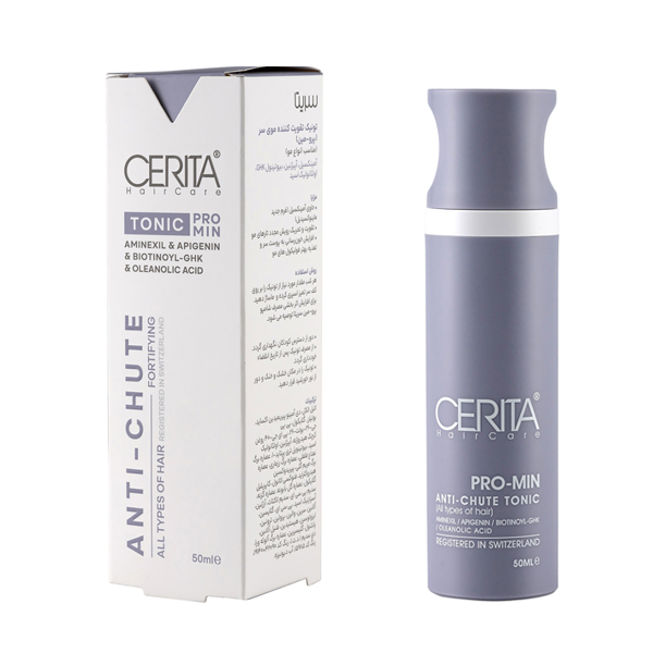 تونیک تقویت کننده موی سر سریتا مدل Pro Min حاوی پپتید و عصاره‌های گیاهی حجم ۵۰ میل
