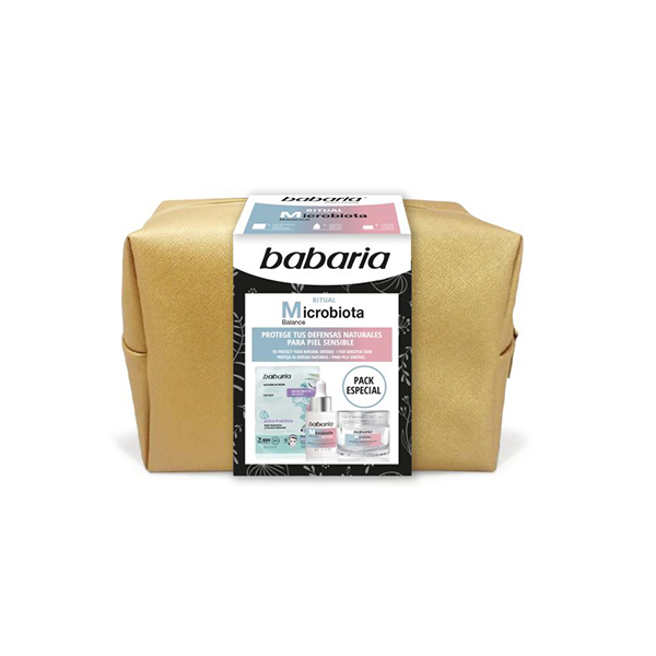 پک سه عددی مراقبت از پوست باباریا مدل Microbiota حاوی سرم، کرم و ماسک احیا کننده