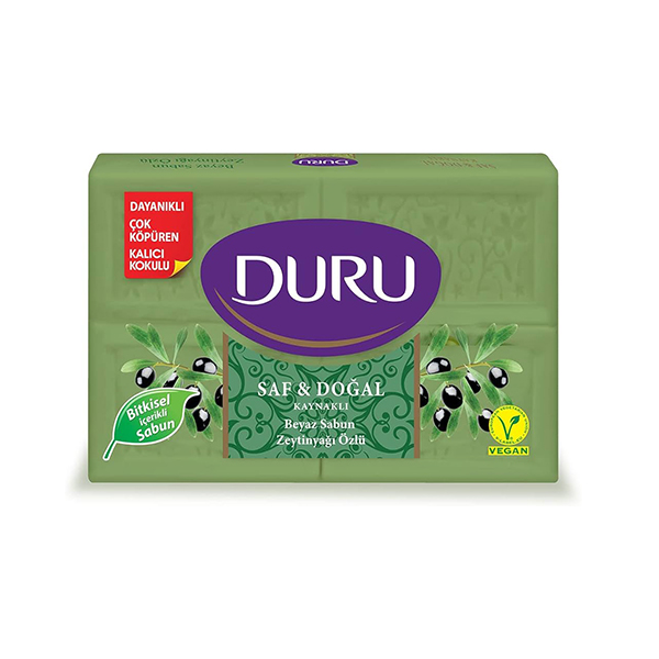 صابون کرمی مرطوب کننده دورو مدل کتابی حاوی روغن زیتون بسته ۴ عددی وزن ۶۰۰ گرم