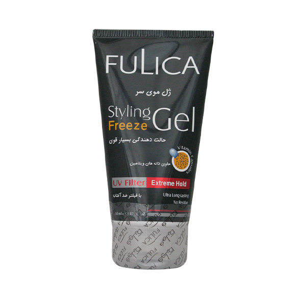 ژل موی سر فولیکا با حالت دهندگی بسیار قوی حاوی دانه‌های ویتامین و مغذی حجم ۱۵۰ میل