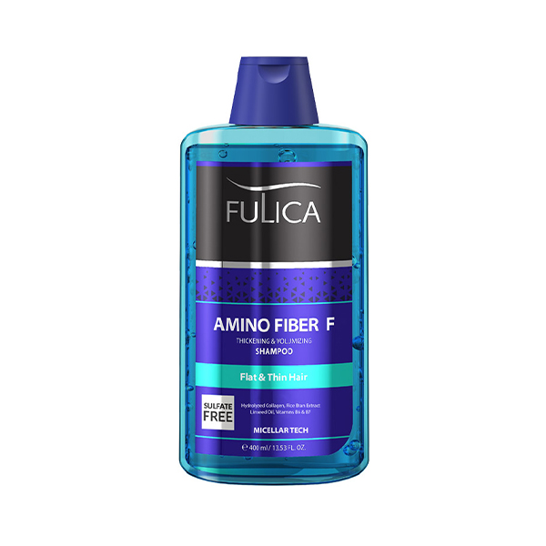 شامپو تقویت کننده و حجم دهنده فولیکا حاوی آمینو اسید مناسب موهای نازک و کم حجم حجم ۴۰۰ میل