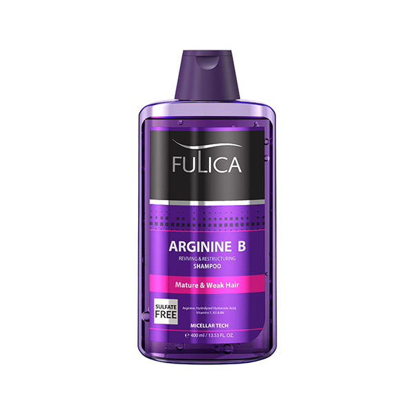 شامپو تقویت کننده و براق کننده فولیکا فاقد سولفات حاوی آرژنین حجم ۴۰۰ میل