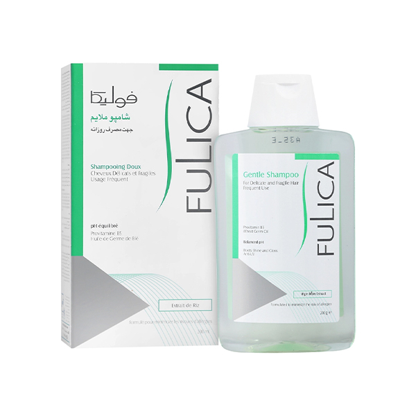 شامپو فوق ملایم فولیکا مناسب مصرف روزانه حاوی پانتنول و عصاره‌های گیاهی حجم ۲۰۰ میل