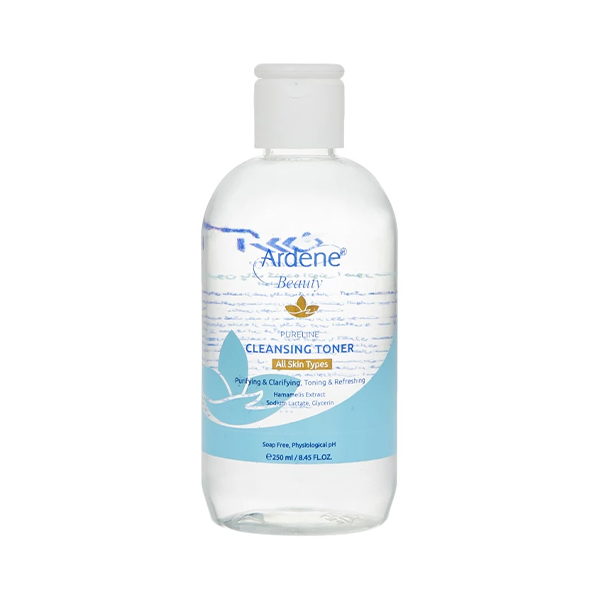 تونر پاک کننده و تنظیم کننده PH آردن بیوتی مدل Pureline حاوی عصاره‌های گیاهی حجم ۲۵۰ میل
