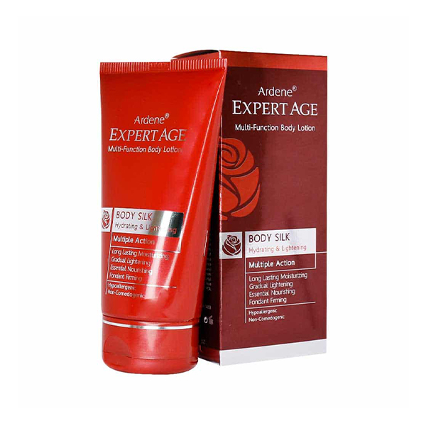 لوسیون مرطوب کننده و روشن کننده بدن آردن اکسپرتیج مدل Body Silk مناسب پوست‌های خشک و حساس حجم ۱۵۰ میل