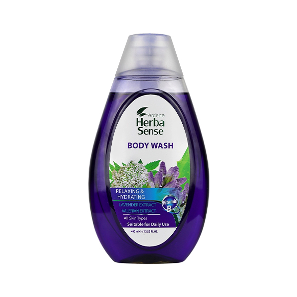 شامپو بدن آرامش بخش آردن هرباسنس حاوی عصاره لوندر و ویتامین B حجم ۴۰۰ میل