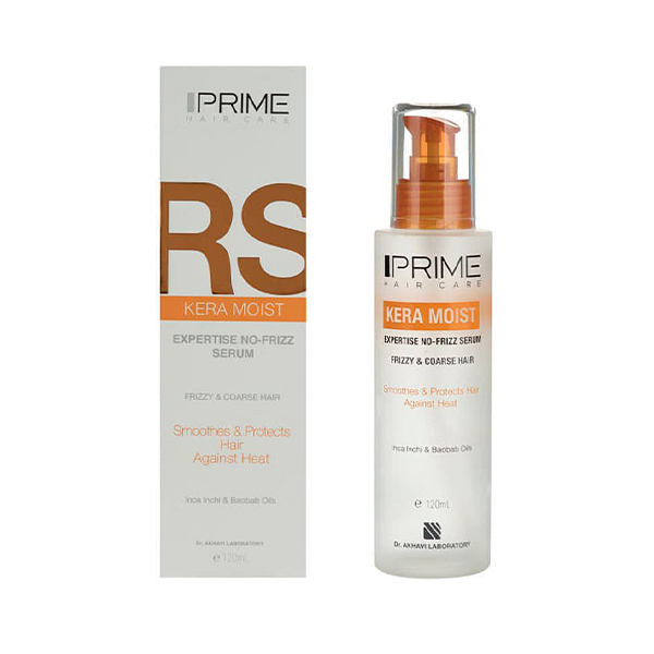 سرم نرم کننده و ضد وز مو پرایم حاوی روغن آرگان محافظت کننده در برابر حرارت سشوار حجم ۱۲۰ میل