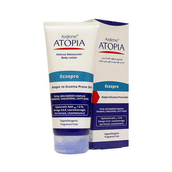 لوسیون مرطوب کننده و ترمیم کننده آردن اتوپیا مدل Eczopro مناسب پوست‌های خیلی خشک و اگزمایی حجم ۲۰۰ میل