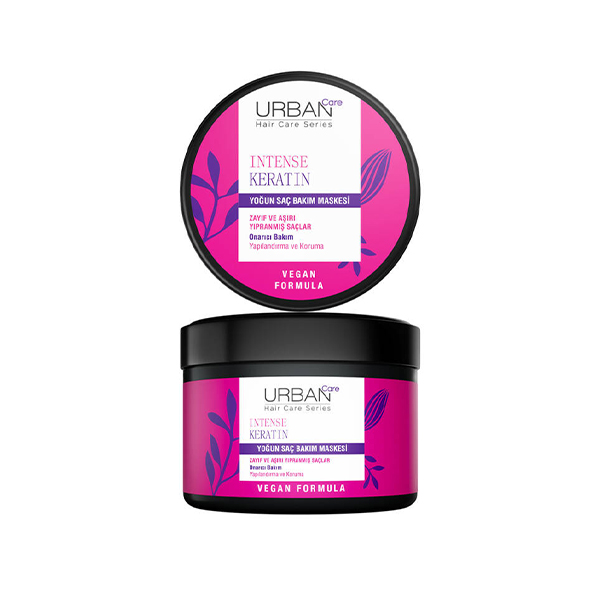 ماسک موی بازسازی و احیا کننده اوربن کر مدل Intense Keratin مناسب موهای ضعیف و آسیب دیده حجم ۲۳۰ میل