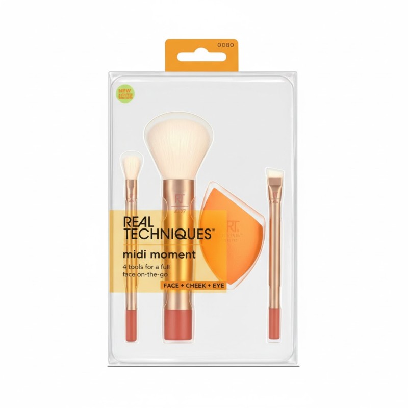 ست ۴ عددی براش و اسفنج ریل تکنیک مدل Midi Moment