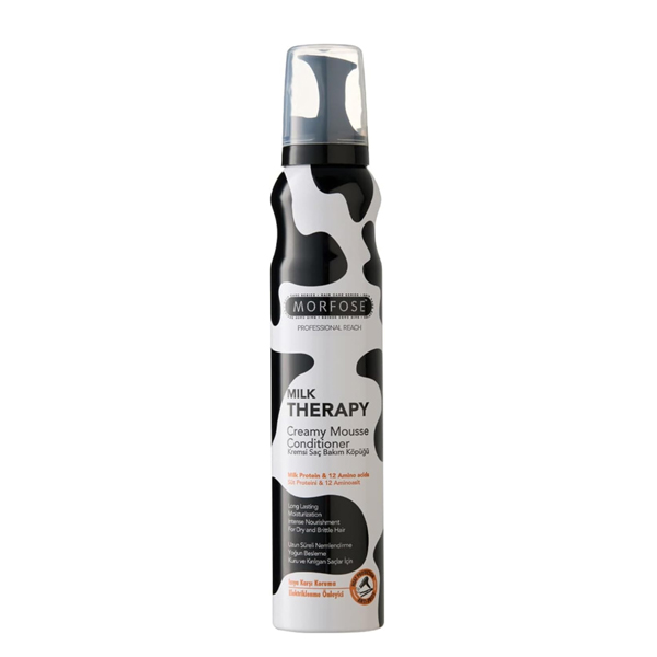 موس مو حالت دهنده و حجم دهنده مورفوس Milk Therapy حاوی پروتئین شیر  حجم ۲۰۰ میل