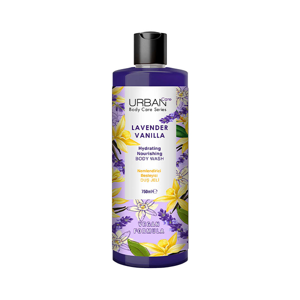 شامپو بدن مرطوب کننده اوربن کر Lavender Vanilla با رایحه لوندر و وانیل حجم ۷۵۰ میل
