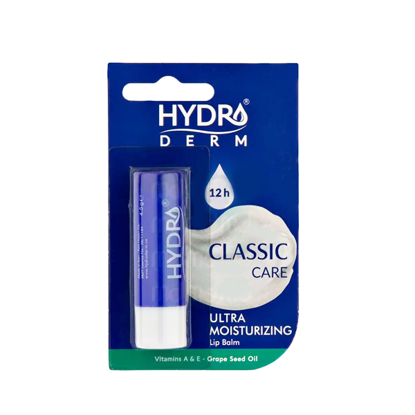 بالم لب هیدرودرم حاوی ویتامینهای E,A و دکسپانتنول وزن 4.5 گرم