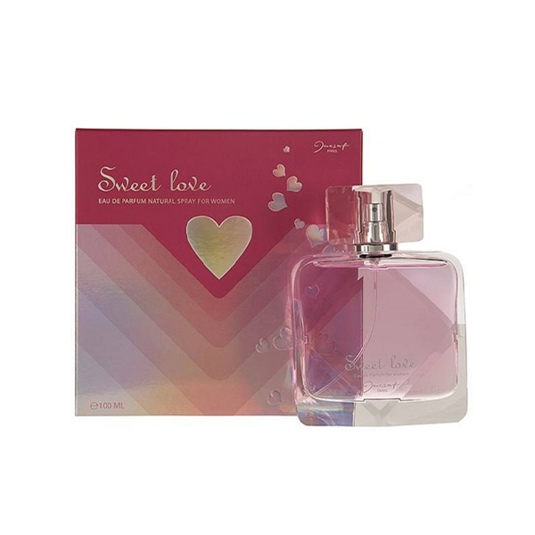 ادوپرفیوم زنانه  ژک ساف مدل SWEET LOVE با رایحه شیرین و گلی حجم ۱۰۰ میل
