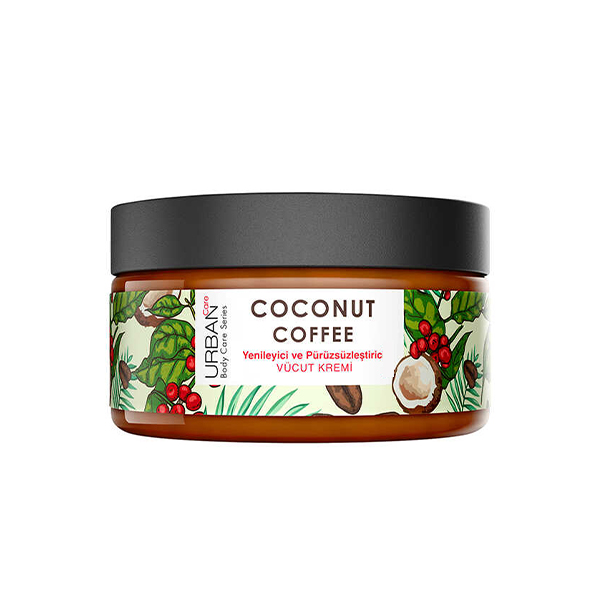 کرم احیاکننده و لطافت‌بخش پوست بدن اوربن کر مدل COCONUT & COFFEE با قدرت نوسازی بافت حجم ۲۰۰ میل