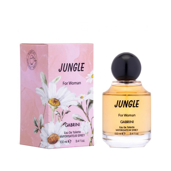 ادوتویلت زنانه گابرینی مدل JUNGLE با رایحه گرم، شرقی و فریبنده حجم ۱۰۰ میل