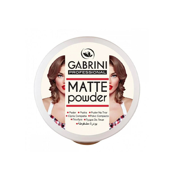پنکیک مات گابرینی مدل MATTE POWDER با پوشش یکنواخت و ماندگاری بالا وزن ۱۲ گرم